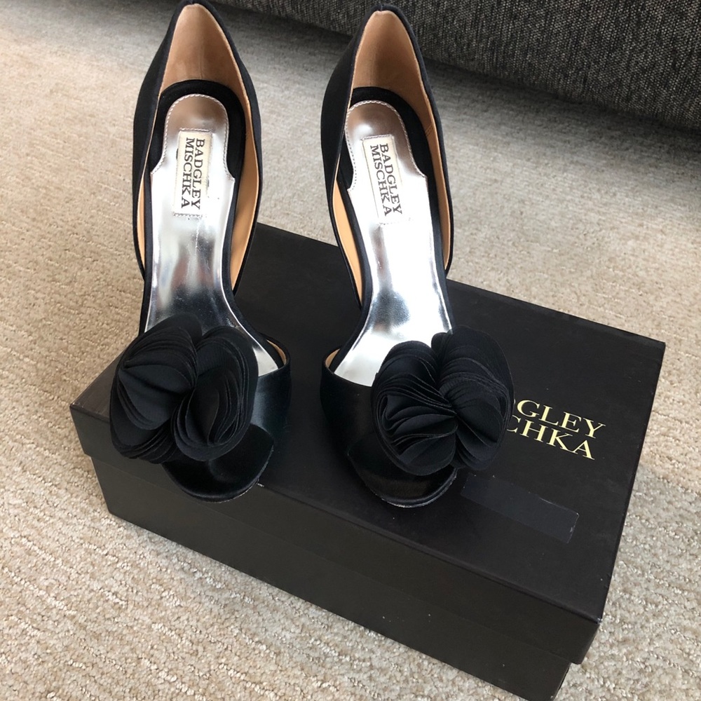Satin heels